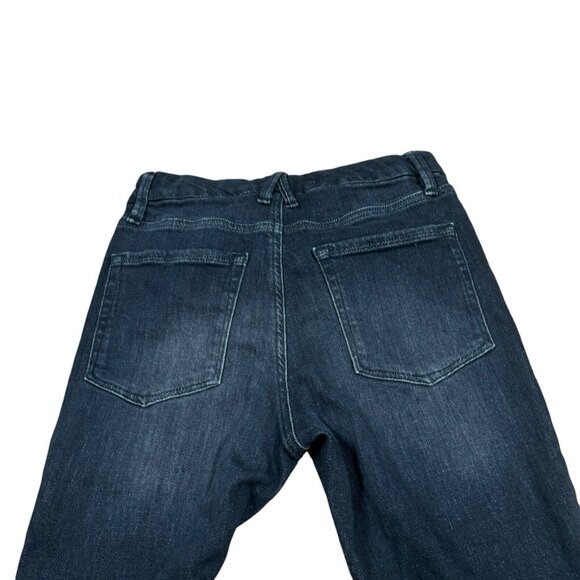 GOOD AMERICAN Good Legs Jeans 8/29 Skinny Black218 Wash Raw Hem Style GL336BT - Picture 8 of 14